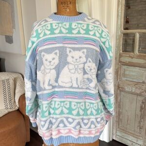 Vintage Rose made in USA sweater. No size or material tag fits like a large.